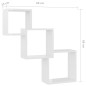 vidaXL Cube Wandregale Hochglanz-Weiß 68x15x68 cm Holzwerkstoff vidaXL Cube Wandregale Hochglanz-Weiß 68x15x68 cm Holzwerkstoff