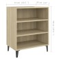 vidaXL Sideboard Sonoma-Eiche 57x35x70 cm Holzwerkstoff vidaXL Sideboard Sonoma-Eiche 57x35x70 cm Holzwerkstoff