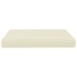 vidaXL Palettenkissen 60x61,5x6 cm Creme Stoff vidaXL Palettenkissen 60x61,5x6 cm Creme Stoff