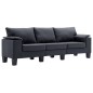 vidaXL 3-Sitzer-Sofa Dunkelgrau Stoff vidaXL 3-Sitzer-Sofa Dunkelgrau Stoff