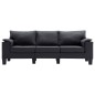 vidaXL 3-Sitzer-Sofa Dunkelgrau Stoff vidaXL 3-Sitzer-Sofa Dunkelgrau Stoff