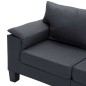 vidaXL 3-Sitzer-Sofa Dunkelgrau Stoff vidaXL 3-Sitzer-Sofa Dunkelgrau Stoff