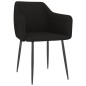 vidaXL Esszimmerstühle 2 Stk. Schwarz Stoff vidaXL Esszimmerstühle 2 Stk. Schwarz Stoff