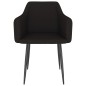 vidaXL Esszimmerstühle 2 Stk. Schwarz Stoff vidaXL Esszimmerstühle 2 Stk. Schwarz Stoff