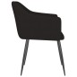 vidaXL Esszimmerstühle 2 Stk. Schwarz Stoff vidaXL Esszimmerstühle 2 Stk. Schwarz Stoff