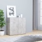 vidaXL Sideboard Betongrau 80x36x75 cm Holzwerkstoff vidaXL Sideboard Betongrau 80x36x75 cm Holzwerkstoff