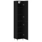 vidaXL Highboard Schwarz 34,5x34x180 cm Holzwerkstoff vidaXL Highboard Schwarz 34,5x34x180 cm Holzwerkstoff