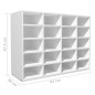 vidaXL Schuhregal Holzwerkstoff 92x30x67,5 cm Weiß vidaXL Schuhregal Holzwerkstoff 92x30x67,5 cm Weiß