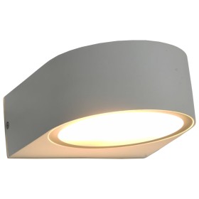 vidaXL Außenwandleuchten 2 Stk. 11 W Weiß Rund 