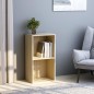 vidaXL Bücherregal 2 Fächer Sonoma-Eiche 40x30x76,5 cm Holzwerkstoff vidaXL Bücherregal 2 Fächer Sonoma-Eiche 40x30x76,5 cm Holzwerkstoff