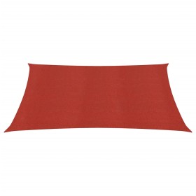 vidaXL Sonnensegel 160 g/m² Rot 2x2 m HDPE