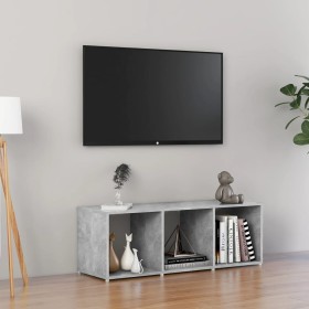 vidaXL TV-Schrank Betongrau 107x35x37 cm Holzwerkstoff