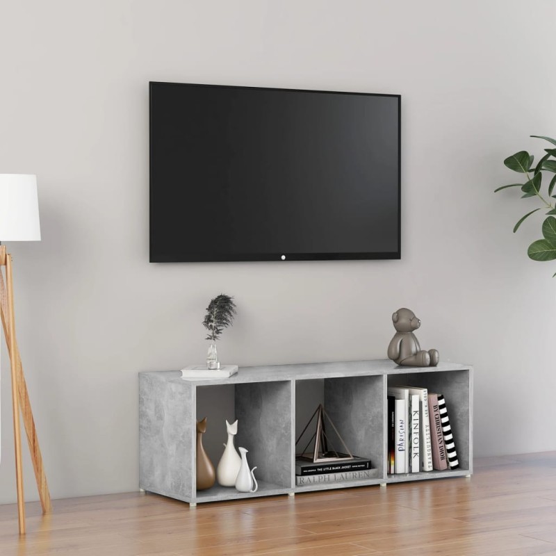 vidaXL TV-Schrank Betongrau 107x35x37 cm Holzwerkstoff vidaXL TV-Schrank Betongrau 107x35x37 cm Holzwerkstoff