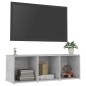 vidaXL TV-Schrank Betongrau 107x35x37 cm Holzwerkstoff vidaXL TV-Schrank Betongrau 107x35x37 cm Holzwerkstoff