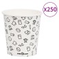 vidaXL Pappbecher 200 ml 250 Stk. Weiß und Schwarz vidaXL Pappbecher 200 ml 250 Stk. Weiß und Schwarz
