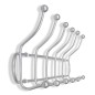 vidaXL Stahl Wandgarderobe Garderobenleiste mit 12 Haken 2 Stk. vidaXL Stahl Wandgarderobe Garderobenleiste mit 12 Haken 2 Stk.