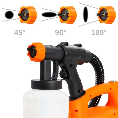 vidaXL Elektrische Farbspritzpistole mit Luftschlauch 500 W 800 ml