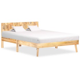 vidaXL Massivholzbett Mango 120x200 cm