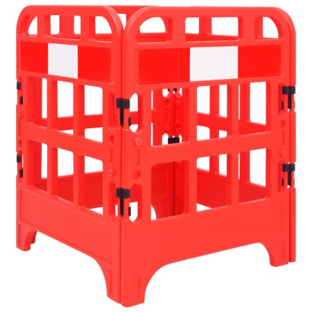 vidaXL Verkehrsabsperrungen 4 Stk. Rot 75x75x100 cm