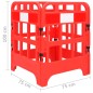 vidaXL Verkehrsabsperrungen 4 Stk. Rot 75x75x100 cm vidaXL Verkehrsabsperrungen 4 Stk. Rot 75x75x100 cm