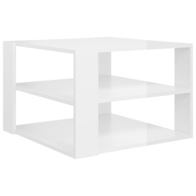 vidaXL Couchtisch Hochglanz-Weiß 60x60x40 cm Holzwerkstoff