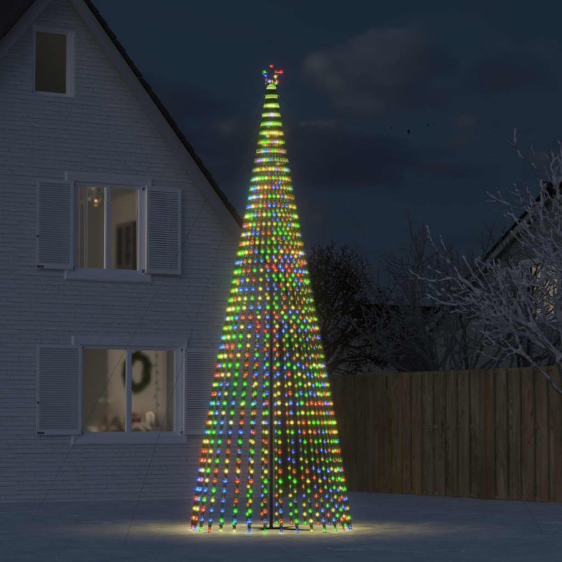 vidaXL Weihnachtsbaum Kegelform 1544 LEDs Mehrfarbig 500 cm vidaXL Weihnachtsbaum Kegelform 1544 LEDs Mehrfarbig 500 cm
