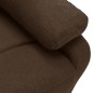 vidaXL 2-Sitzer-Sofa Verstellbar Dunkelbraun Stoff vidaXL 2-Sitzer-Sofa Verstellbar Dunkelbraun Stoff