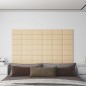 vidaXL Wandpaneele 12 Stk. Creme 30x15 cm Stoff 0,54 m² vidaXL Wandpaneele 12 Stk. Creme 30x15 cm Stoff 0,54 m²