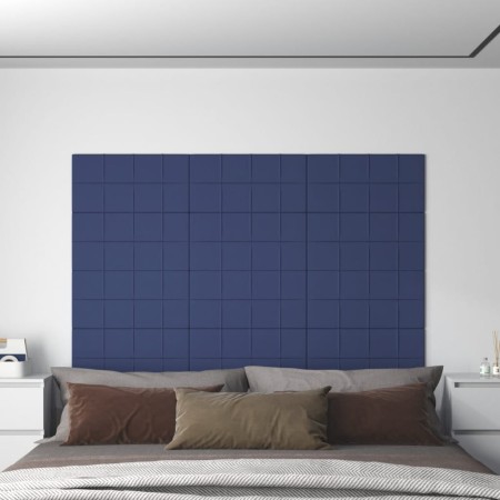 vidaXL Wandpaneele 12 Stk. Blau 60x30 cm Stoff 2,16 m²