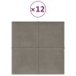 vidaXL Wandpaneele 12 Stk. Hellgrau 30x30 cm Samt 1,08 m² vidaXL Wandpaneele 12 Stk. Hellgrau 30x30 cm Samt 1,08 m²
