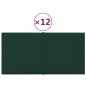vidaXL Wandpaneele 12 Stk. Dunkelgrün 30x15 cm Stoff 0,54 m² vidaXL Wandpaneele 12 Stk. Dunkelgrün 30x15 cm Stoff 0,54 m²