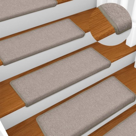 vidaXL Stufenmatten 10 Stk. 65x21x4 cm Taupe