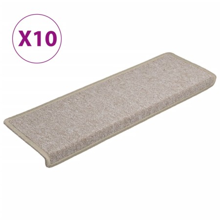 vidaXL Stufenmatten 10 Stk. 65x21x4 cm Taupe