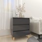 vidaXL Sideboard Grau 60x35x69 cm Holzwerkstoff vidaXL Sideboard Grau 60x35x69 cm Holzwerkstoff