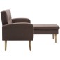 vidaXL Sofa in L-Form Stoffbezug 186 x 136 x 79 cm Braun vidaXL Sofa in L-Form Stoffbezug 186 x 136 x 79 cm Braun