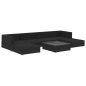 vidaXL 7-tlg. Garten-Lounge-Set mit Auflagen Poly Rattan Schwarz vidaXL 7-tlg. Garten-Lounge-Set mit Auflagen Poly Rattan Schwarz