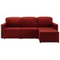 vidaXL Modulares 3-Sitzer Schlafsofa Weinrot Kunstleder vidaXL Modulares 3-Sitzer Schlafsofa Weinrot Kunstleder