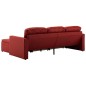vidaXL Modulares 3-Sitzer Schlafsofa Weinrot Kunstleder vidaXL Modulares 3-Sitzer Schlafsofa Weinrot Kunstleder