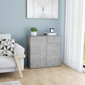 vidaXL Sideboard Betongrau 80x36x75 cm Holzwerkstoff
