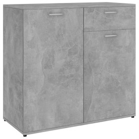 vidaXL Sideboard Betongrau 80x36x75 cm Holzwerkstoff