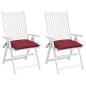 vidaXL Stuhlkissen 2 Stk. Weinrot 50x50x7 cm Oxford-Gewebe vidaXL Stuhlkissen 2 Stk. Weinrot 50x50x7 cm Oxford-Gewebe