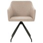 vidaXL Esszimmerstühle 2 Stk. Drehbar Taupe Stoff vidaXL Esszimmerstühle 2 Stk. Drehbar Taupe Stoff