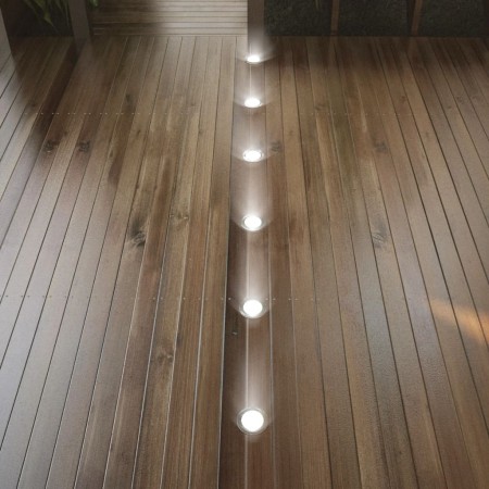 vidaXL LED-Bodenleuchten 6 Stk. Warmweiß
