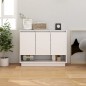 vidaXL Sideboard Hochglanz-Weiß 97x31x75 cm Holzwerkstoff vidaXL Sideboard Hochglanz-Weiß 97x31x75 cm Holzwerkstoff