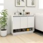 vidaXL Sideboard Hochglanz-Weiß 97x31x75 cm Holzwerkstoff vidaXL Sideboard Hochglanz-Weiß 97x31x75 cm Holzwerkstoff