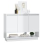 vidaXL Sideboard Hochglanz-Weiß 97x31x75 cm Holzwerkstoff vidaXL Sideboard Hochglanz-Weiß 97x31x75 cm Holzwerkstoff