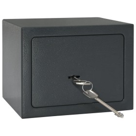 vidaXL Mechanischer Tresor Dunkelgrau 23x17x17 cm Stahl 