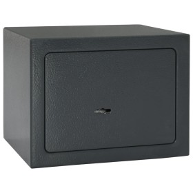 vidaXL Mechanischer Tresor Dunkelgrau 23x17x17 cm Stahl 