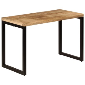 vidaXL Esstisch 115 x 55 x 76 cm Massivholz Mango und Stahl