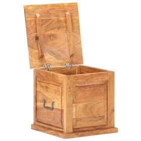vidaXL Truhe 40x40x40 cm Akazie Massivholz